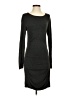 Express Solid Gray Casual Dress Size S - photo 1