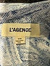 L'Agence Print Blue 3/4 Sleeve Button-Down Shirt Size Med (2) - photo 7