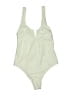 Zara Solid Ivory One Piece Swimsuit Size M - photo 1