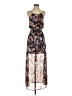 Fate 100% Polyester Floral Blue Casual Dress Size XS (petite) - photo 1