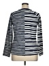 SPANX Stripes Blue Long Sleeve Blouse Size 1X - photo 2