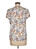 Brooks Brothers Floral Silver Short Sleeve Blouse Size M - photo 2