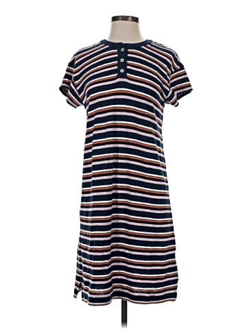 Madewell Striped Henley Tee Dress (view 1)