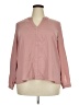Jennifer Lopez 100% Polyester Pink Long Sleeve Blouse Size XXL - photo 1