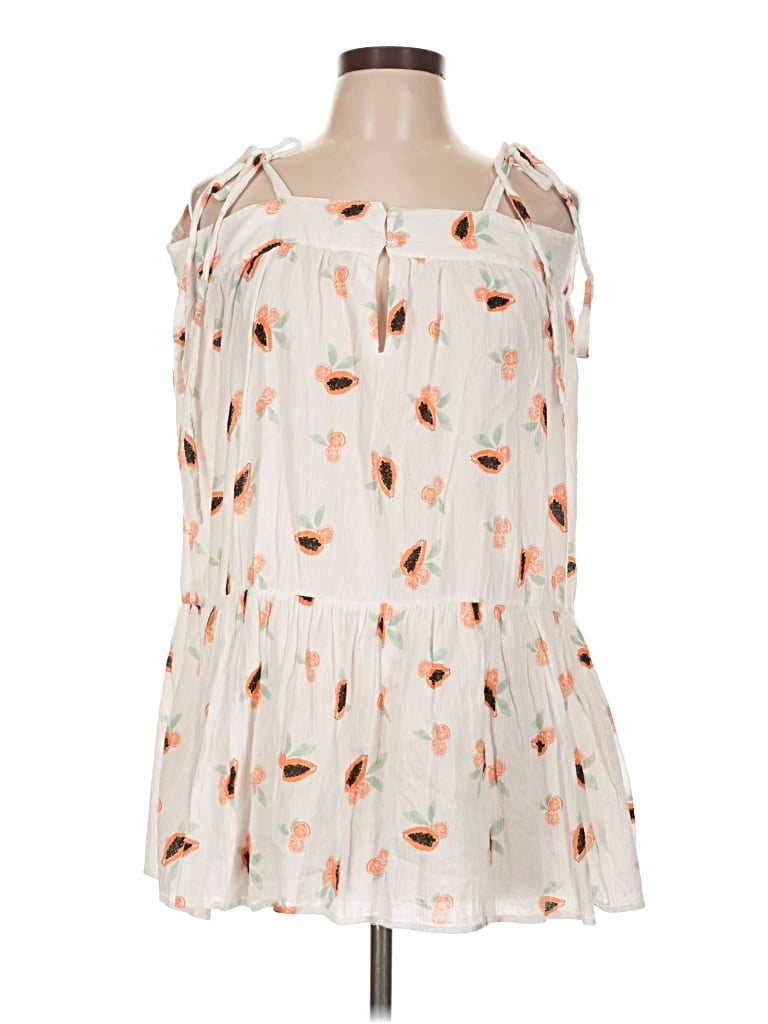 Pre-owned Loft Beach Casual Dress In Ivory