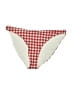 Beach Riot Checkered-gingham Red Swimsuit Bottoms Size L - photo 1