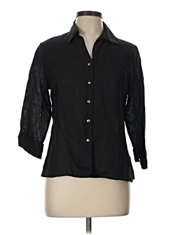 Talbots 3/4 Sleeve Button-Down Shirt (view 1)