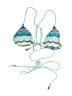 River Island 100% Polyester Blue Swimsuit Top Size 4 - photo 1