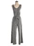 Caution to the Wind Metallic Silver Jumpsuit Size S - photo 1