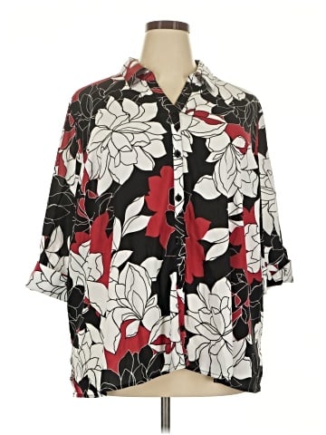 Catherines 3/4 Sleeve Blouse (view 1)