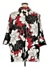 Catherines Floral Black 3/4 Sleeve Blouse Size 2XWP - photo 2