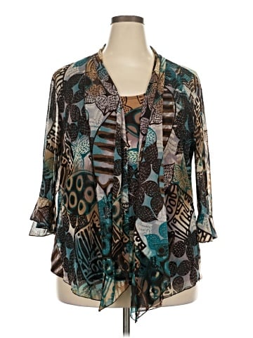Nicola 3/4 Sleeve Blouse (view 1)