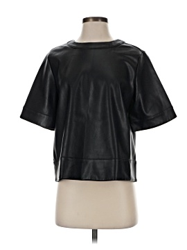 Ann Taylor Loft Faux Leather Top