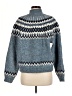 Gap Chevron-herringbone Blue Pullover Sweater Size M - photo 2