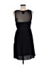 H&M 100% Polyester Solid Black Cocktail Dress Size S - photo 2