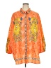 Unbranded Paisley Orange 3/4 Sleeve Blouse Size 4XL - photo 1