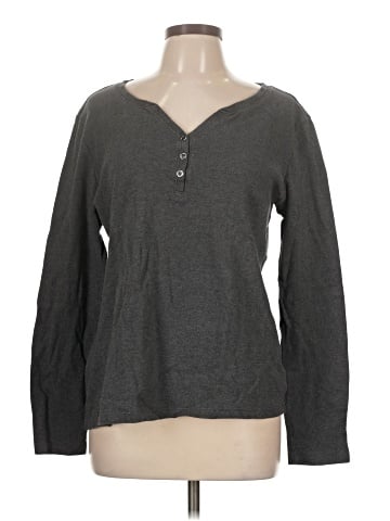 Karen Scott Long Sleeve Top (view 1)