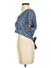 Jun & Ivy Blue Short Sleeve Blouse Size S - photo 5
