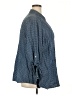Talbots Outlet Polka Dots Blue Long Sleeve Button-Down Shirt Size 3X - photo 4
