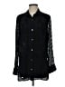 Robert Graham 100% Silk Black 3/4 Sleeve Silk Top Size L - photo 1