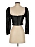 Alice + Olivia Black 3/4 Sleeve Top Size 2 - photo 2