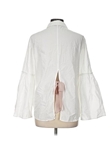 Topshop Long Sleeve Button-Down Shirt (view 2)