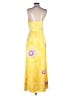 Lini 100% Polyester Tie-dye Yellow Casual Dress Size M - photo 2