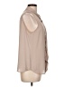 Ann Taylor LOFT 100% Polyester Tan Sleeveless Blouse Size L - photo 4