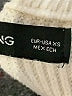 MNG Stripes Ivory Turtleneck Sweater Size XS - photo 9
