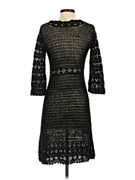 blue shell dress self-portrait - Navy Shell Embellished Knit Mini Dress
