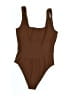 OQQ Brown Bodysuit Size M - photo 1
