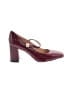 J.Crew Burgundy Heels Size 8 1/2 - photo 1
