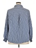 BLOOMCHIC Chevron-herringbone Blue Long Sleeve Button-Down Shirt Size 22 - photo 2
