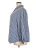 BLOOMCHIC Chevron-herringbone Blue Long Sleeve Button-Down Shirt Size 22 - photo 5