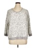 Cato Animal Print Silver Pullover Sweater Size XL - photo 1