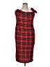 Shein Curve Plaid Red Cocktail Dress Size 16 Plus (2) - photo 1