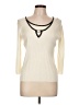 Requirements 100% Acrylic Ivory Cardigan Size L - photo 1