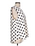 Anne Klein Polka Dots Ivory Sleeveless Blouse Size L - photo 4