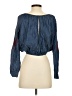 Studio F Blue Long Sleeve Blouse Size XS - photo 2