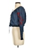 Studio F Blue Long Sleeve Blouse Size XS - photo 5