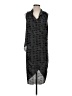 Piperlime Graphic Gray Casual Dress Size XS - photo 1