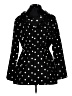 RD Style 100% Polyester Polka Dots Black Coat Size L - photo 2