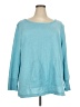 T by Talbots Solid Teal Pullover Sweater Size 3X - photo 1