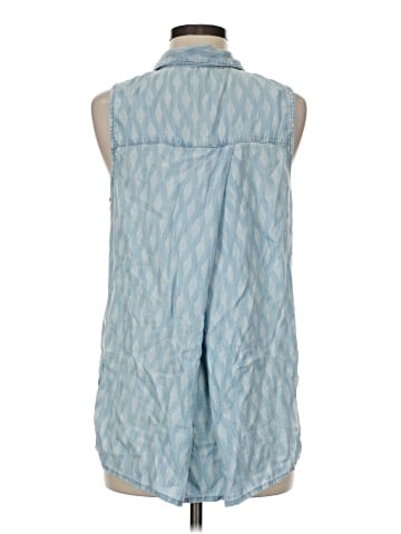 Banana Republic Factory Store Sleeveless Button-Down Shirt (view 2)