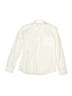 Unbranded Solid Ivory White Long Sleeve Button-Down Shirt Size 12 - photo 1