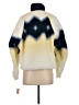 FP Movement 100% Polyester Tie-dye Ivory Faux Fur Jacket Size S - photo 2