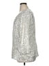 JM Collection Metallic Silver 3/4 Sleeve Blouse Size 1X - photo 5