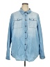 Unbranded 100% Cotton Blue Long Sleeve Button-Down Shirt Size 3X - photo 1