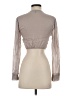 Studio F Gray Long Sleeve Top Size S - photo 2
