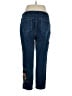Chico's Floral Blue Jeans Size XL (3) - photo 2